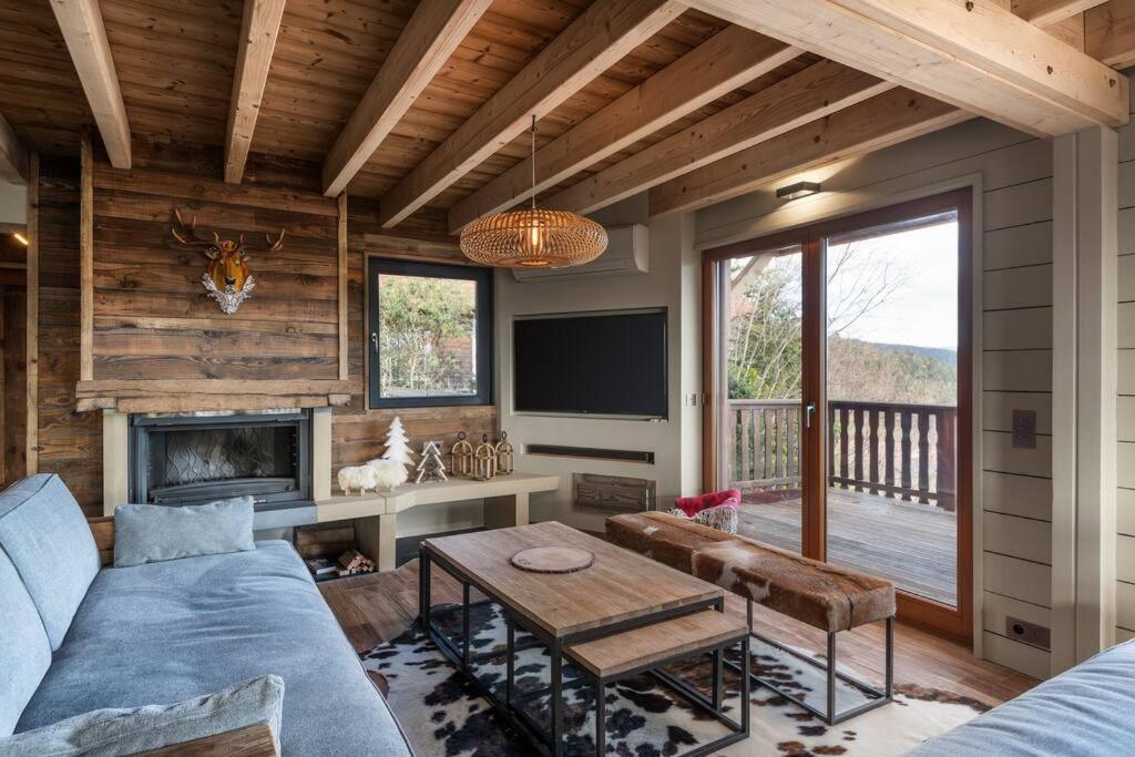 Luxueux Chalet Avec Vue Sur Les Pistes Et Le Hohneck Le Tholy Extérieur photo