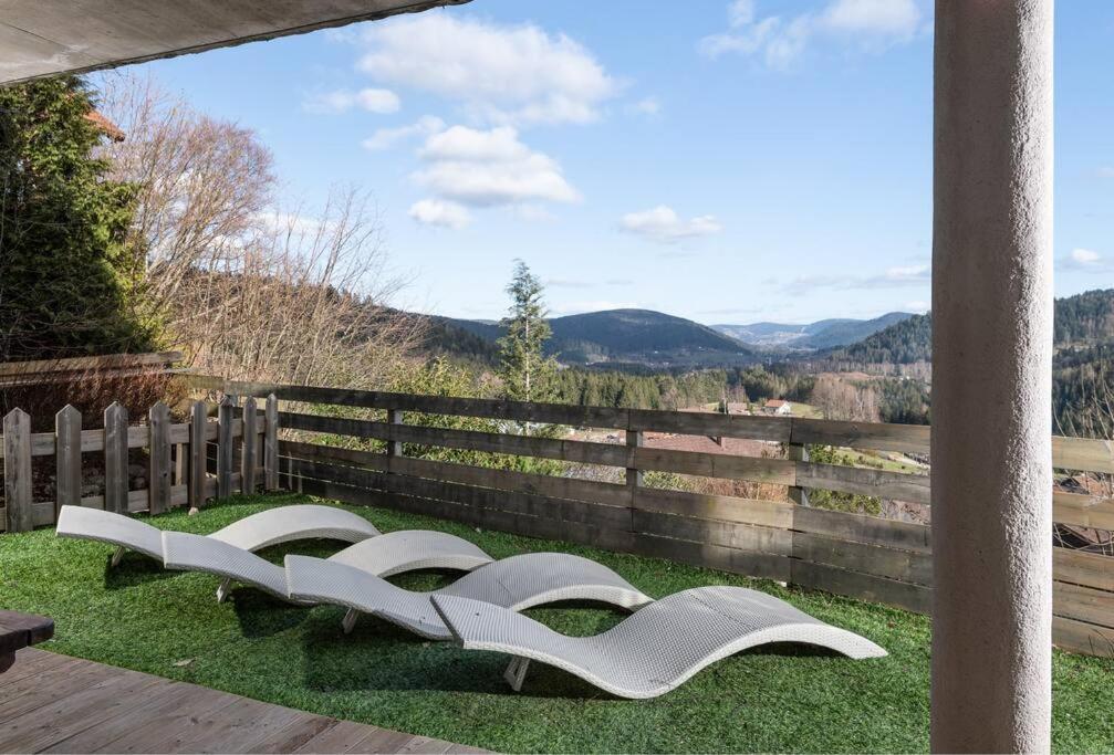 Luxueux Chalet Avec Vue Sur Les Pistes Et Le Hohneck Le Tholy Extérieur photo