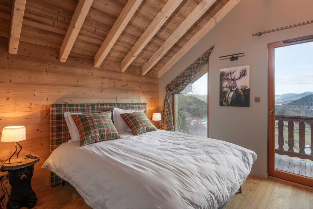 Luxueux Chalet Avec Vue Sur Les Pistes Et Le Hohneck Le Tholy Extérieur photo