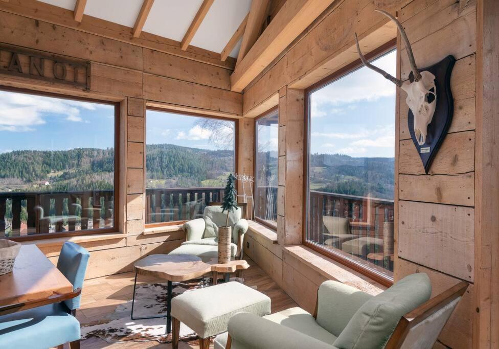 Luxueux Chalet Avec Vue Sur Les Pistes Et Le Hohneck Le Tholy Extérieur photo