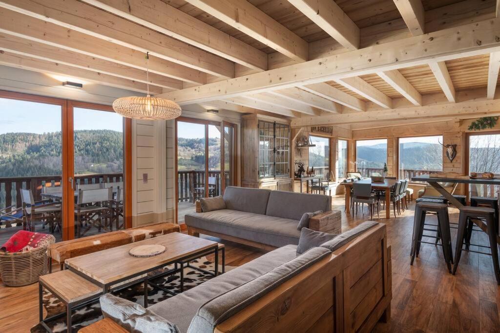 Luxueux Chalet Avec Vue Sur Les Pistes Et Le Hohneck Le Tholy Extérieur photo